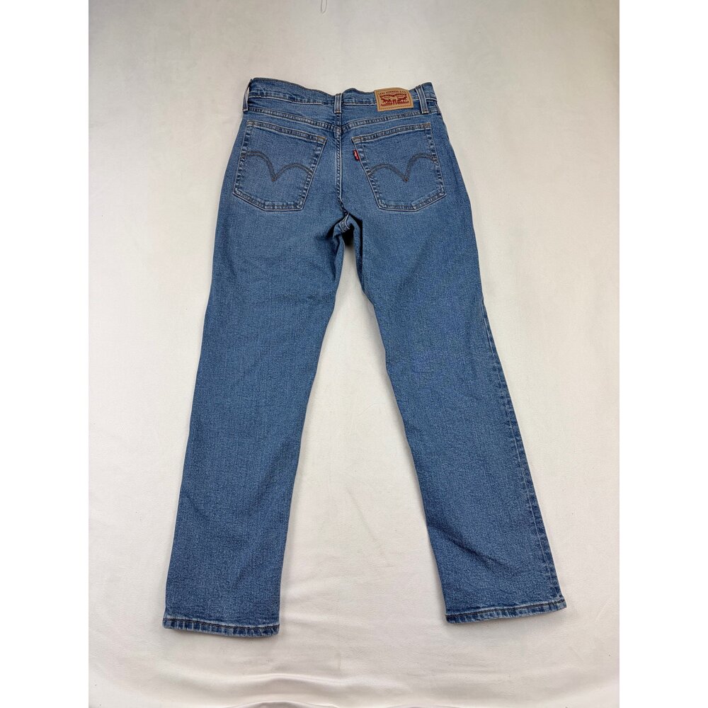 Levi's Wedgie Straight Jeans Women's 29x28 Medium Blue - Picture 3 of 12